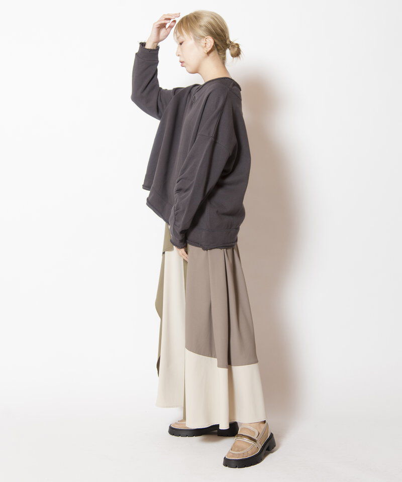  「裏毛Vネックプルオーバー」|Tシャツ・カットソー|