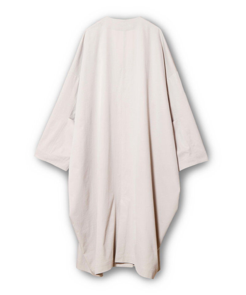  「ダブルブレストビッグコート」|ノーカラーコート|