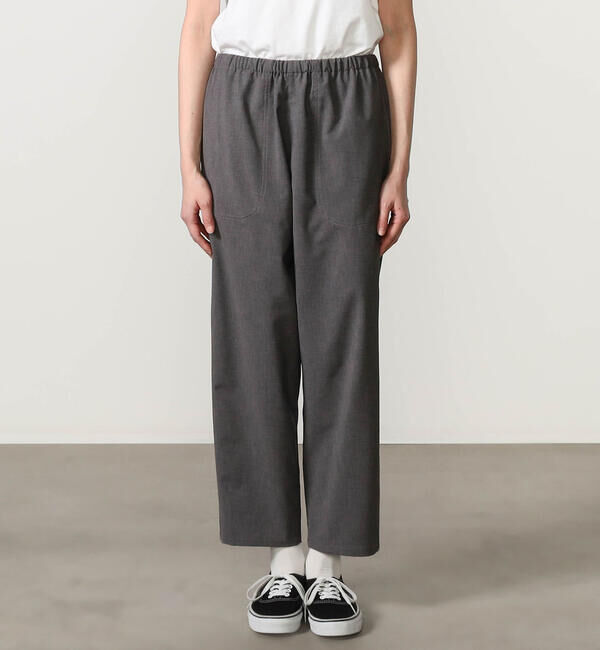 DANTON「DANTON | ウールライクポリエステル イージーパンツ WOMEN」|チノ|