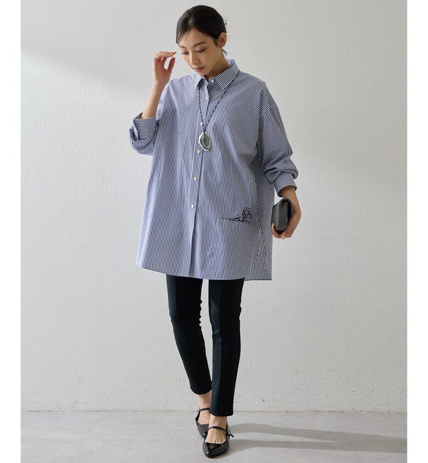  「＜一部カラー期間限定販売＞アニマル刺繍シャツ」|シャツ・ブラウス|