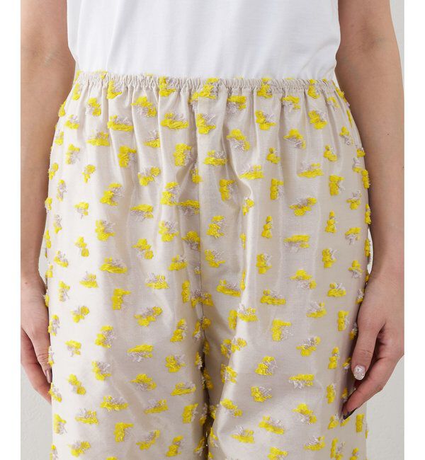 THE PAUSE「【THE PAUSE】フラワージャガードパンツ」|チノ|