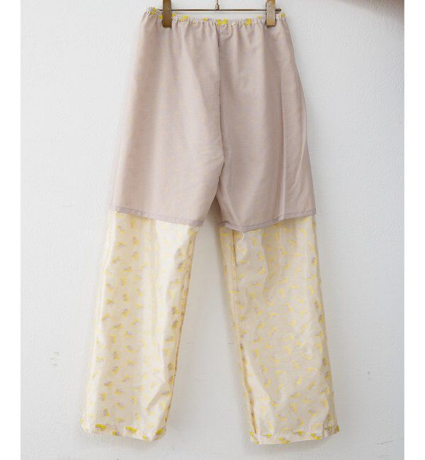 THE PAUSE「【THE PAUSE】フラワージャガードパンツ」|チノ|