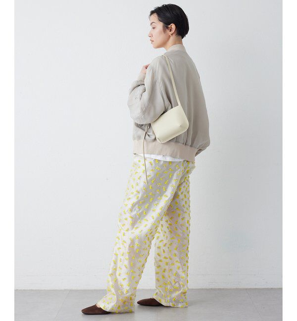 THE PAUSE「【THE PAUSE】フラワージャガードパンツ」|チノ|