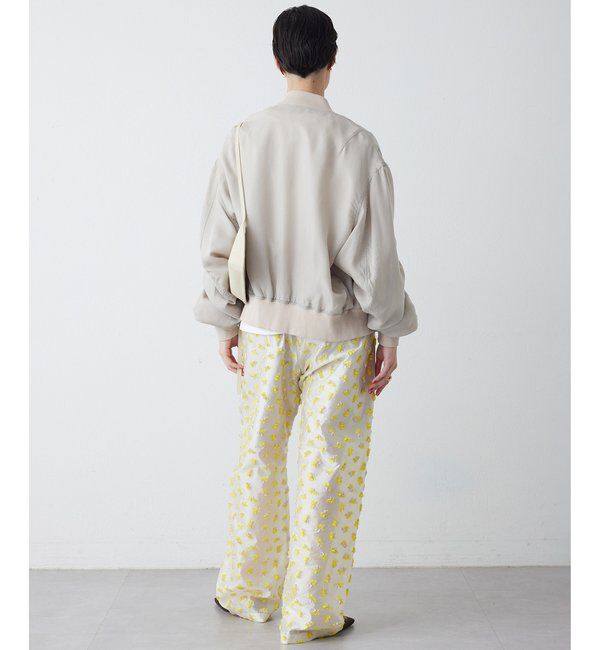 THE PAUSE「【THE PAUSE】フラワージャガードパンツ」|チノ|