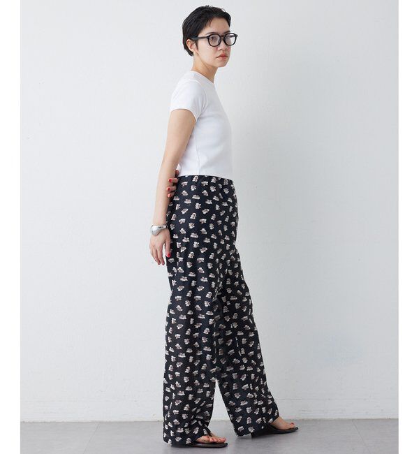 THE PAUSE「【THE PAUSE】フラワージャガードパンツ」|チノ|