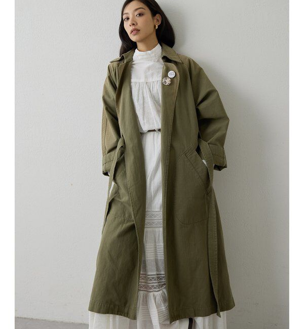  「コットンギャザー切替ブラウス」|シャツ・ブラウス|