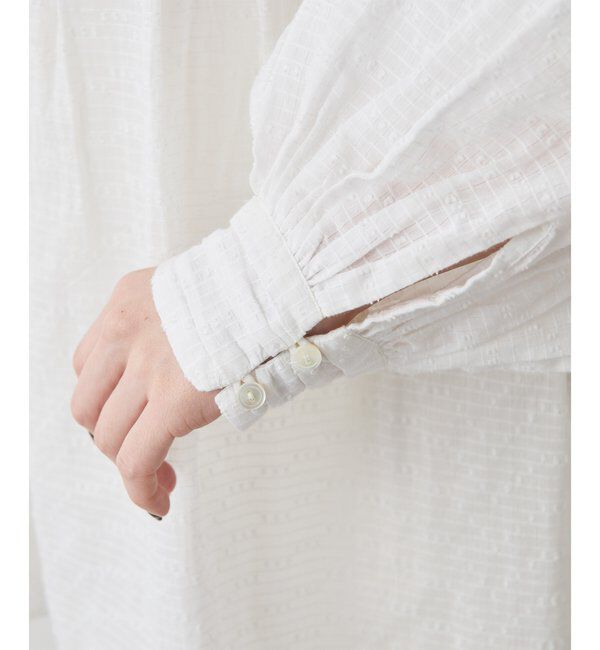  「コットンギャザー切替ブラウス」|シャツ・ブラウス|