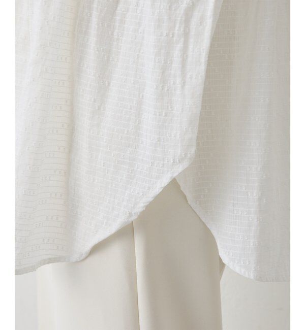  「コットンギャザー切替ブラウス」|シャツ・ブラウス|