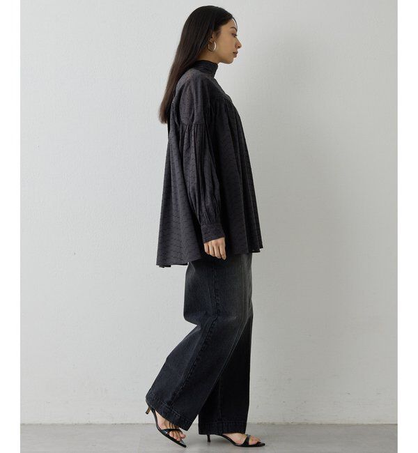  「コットンギャザー切替ブラウス」|シャツ・ブラウス|