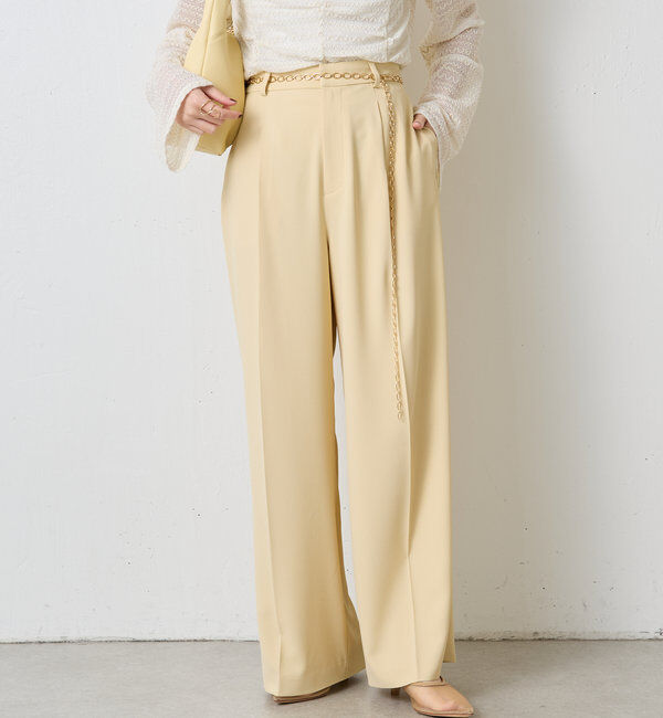  「ジャージワイドパンツ」|チノ|