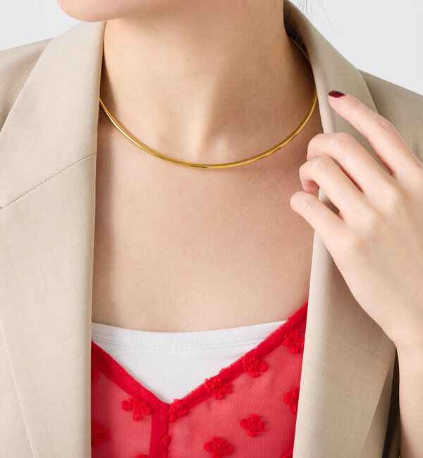  「【PAPILLONNER/パピヨネ】ステンレスメタルチョーカー」|リング|