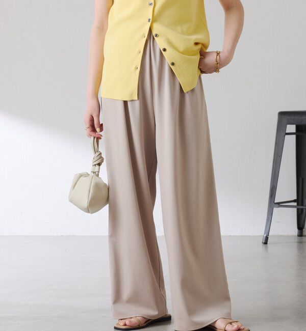  「【接触冷感/ストレッチ】イージースラックスパンツ」|チノ|