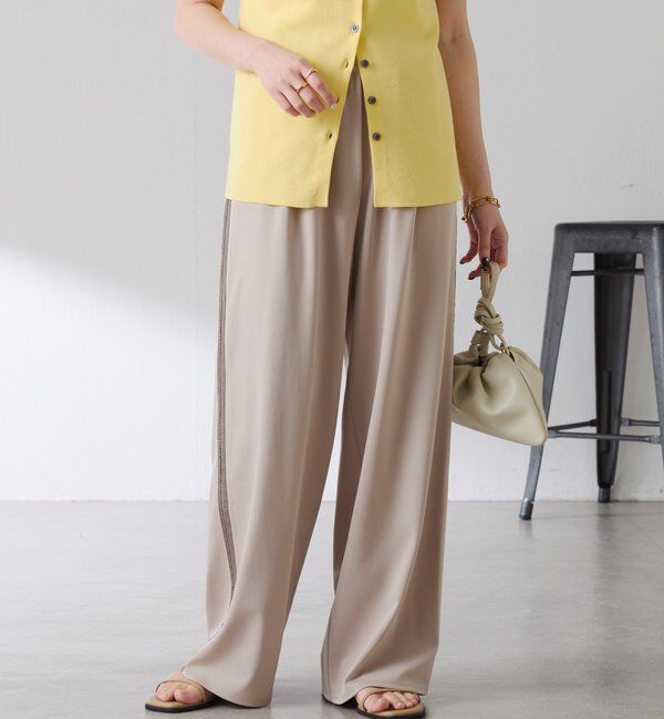  「【接触冷感/ストレッチ】イージースラックスパンツ」|チノ|