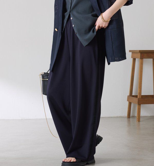  「【接触冷感/ストレッチ】イージースラックスパンツ」|チノ|