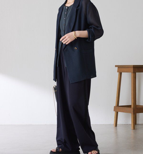  「【接触冷感/ストレッチ】イージースラックスパンツ」|チノ|