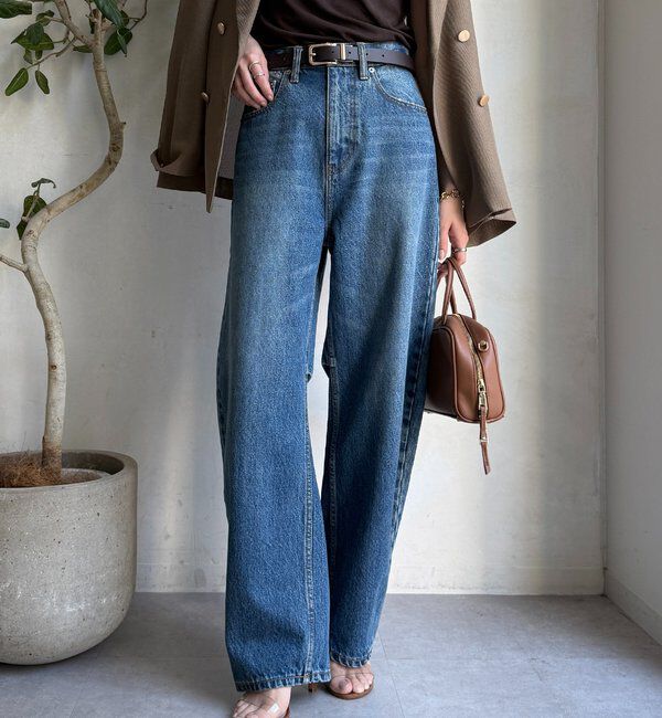  「【ベストセラーアイテム】カーブデニム」|デニム|