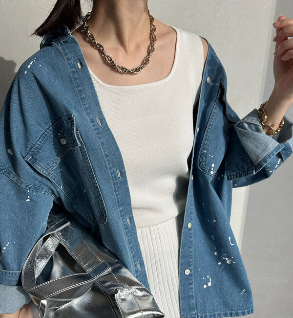  「スクエアニットタンク」|ニット・セーター|