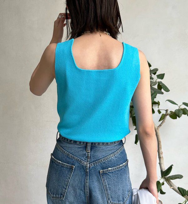  「スクエアニットタンク」|ニット・セーター|