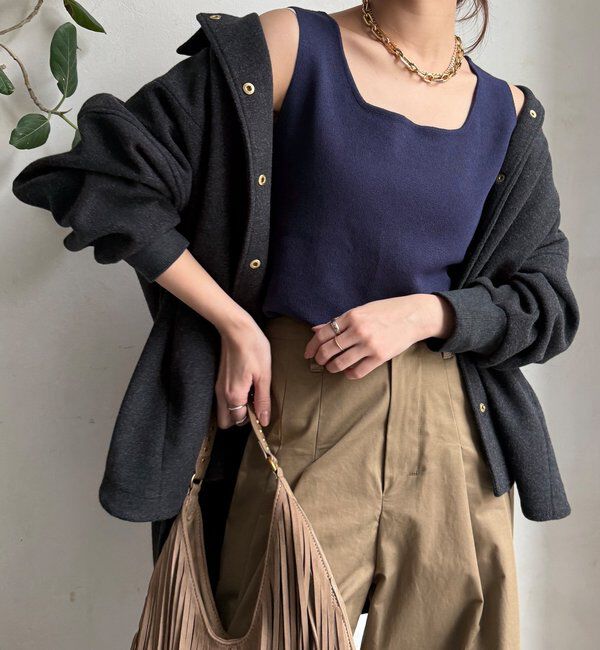  「スクエアニットタンク」|ニット・セーター|