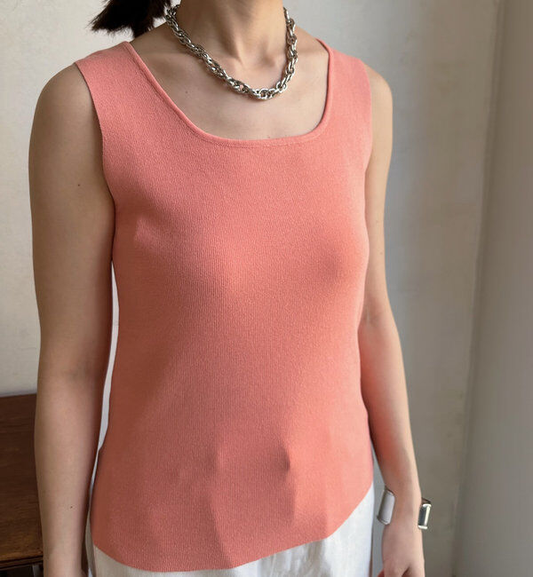  「スクエアニットタンク」|ニット・セーター|