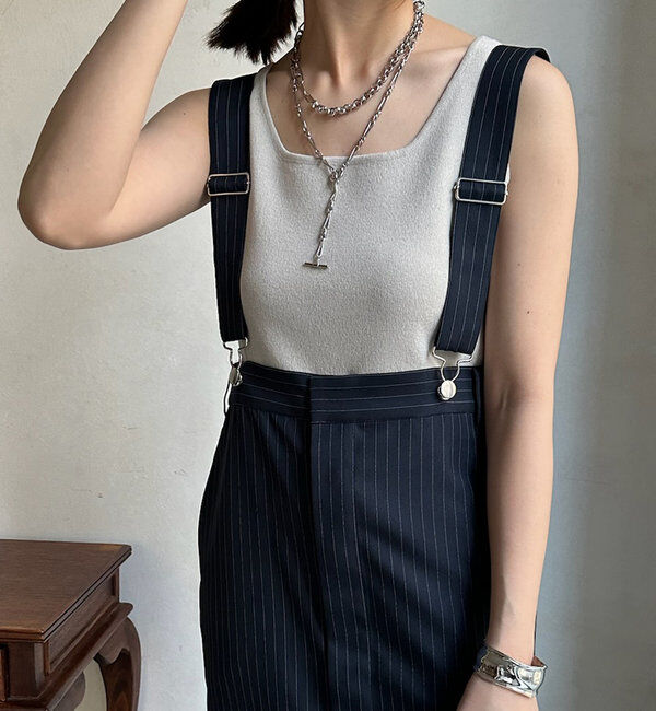  「スクエアニットタンク」|ニット・セーター|