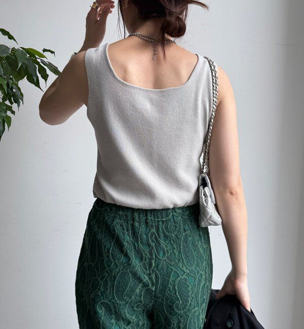  「スクエアニットタンク」|ニット・セーター|