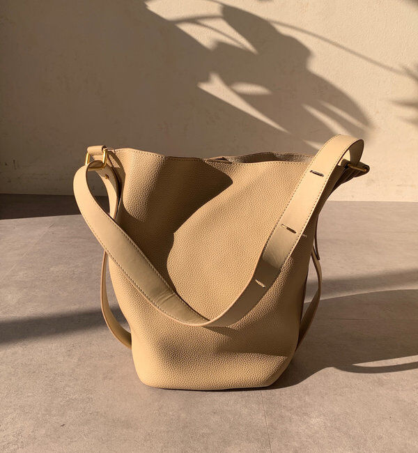  「【新色追加】シボフェイクレザーソフトホーボーバッグ」|トートバッグ|