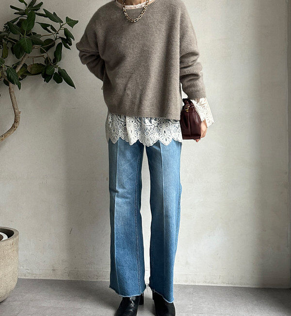  「レースフレアブラウス」|シャツ・ブラウス|