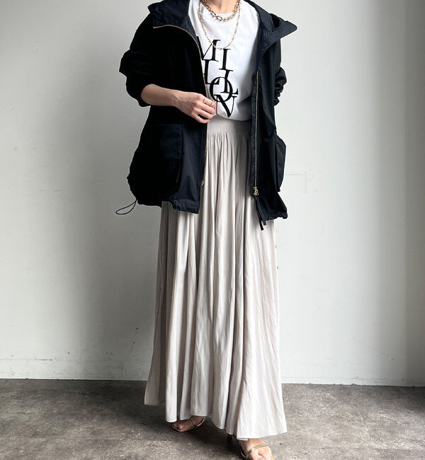  「ウエストリブギャザースカート」|スカート|