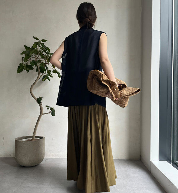  「ウエストリブギャザースカート」|スカート|