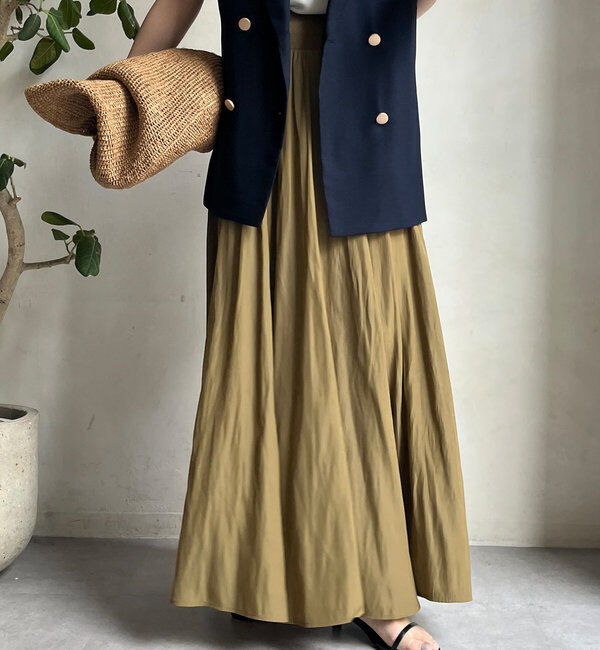  「ウエストリブギャザースカート」|スカート|