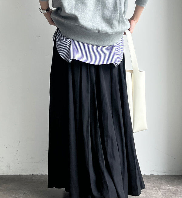  「ウエストリブギャザースカート」|スカート|