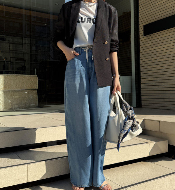  「リヨセルドロストワイドデニム」|デニム|