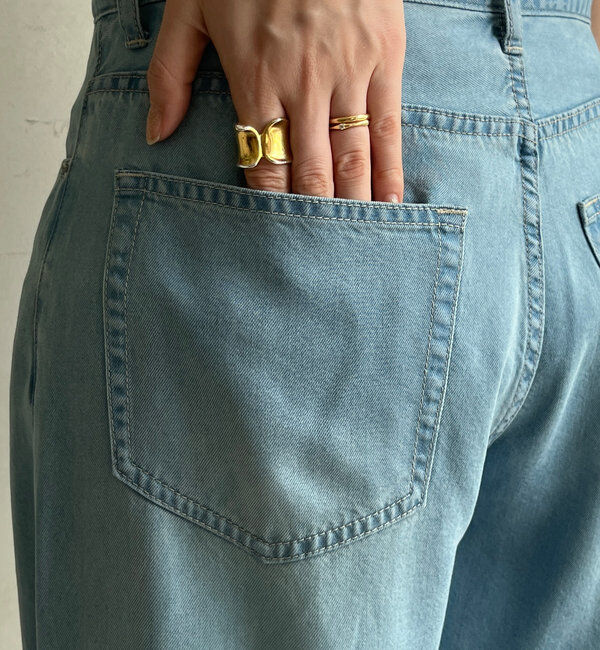  「リヨセルドロストワイドデニム」|デニム|