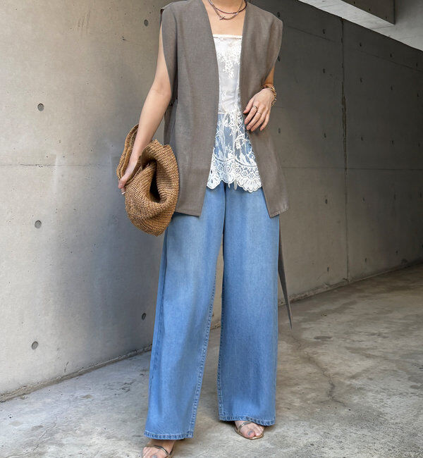  「リヨセルドロストワイドデニム」|デニム|