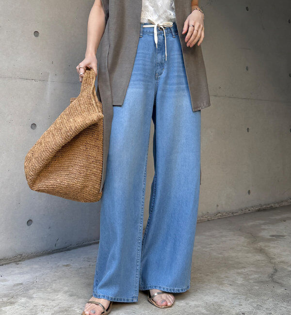  「リヨセルドロストワイドデニム」|デニム|