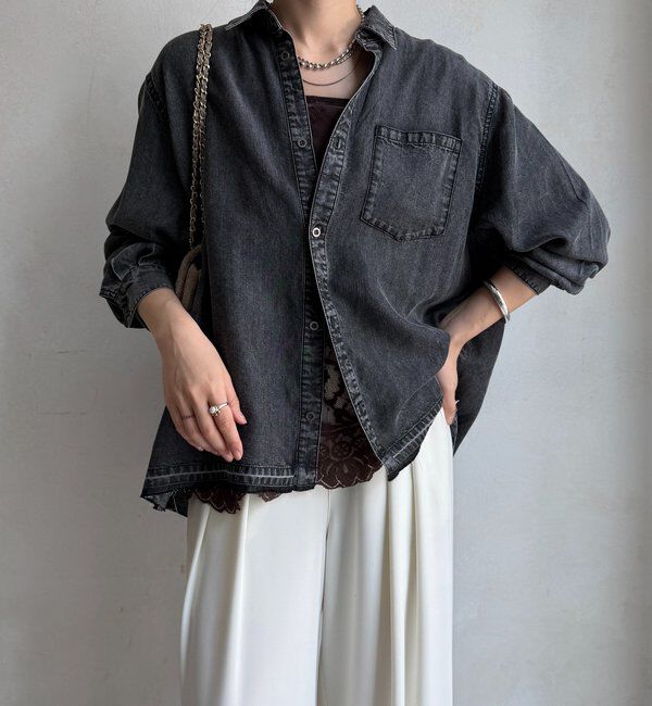  「リヨセルデニムシャツ」|シャツ・ブラウス|