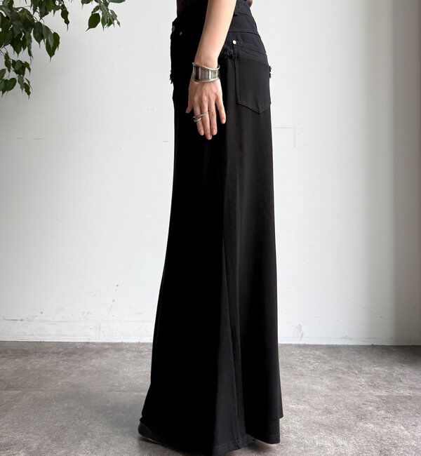  「【WEB限定】 ウエストデニム切替マーメイドスカート」|スカート|