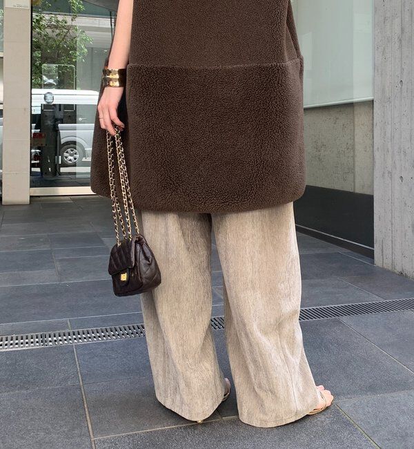  「ヘリンボーンコーデュロイイージーパンツ」|チノ|