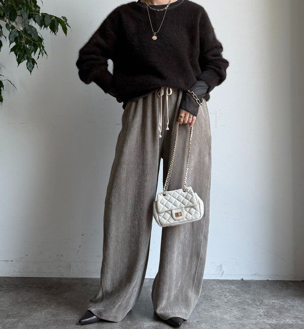  「ヘリンボーンコーデュロイイージーパンツ」|チノ|