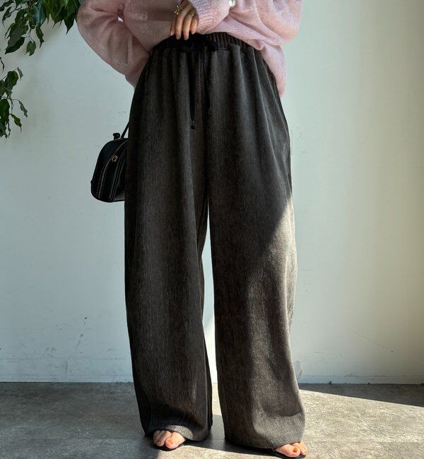  「ヘリンボーンコーデュロイイージーパンツ」|チノ|