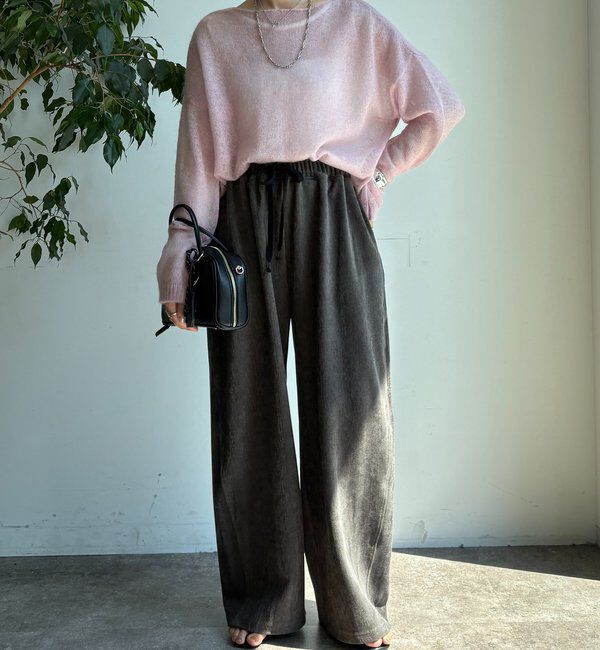  「ヘリンボーンコーデュロイイージーパンツ」|チノ|