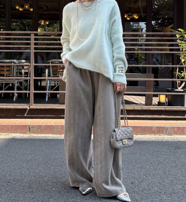  「ファーウールポンチョプルオーバー」|ニット・セーター|