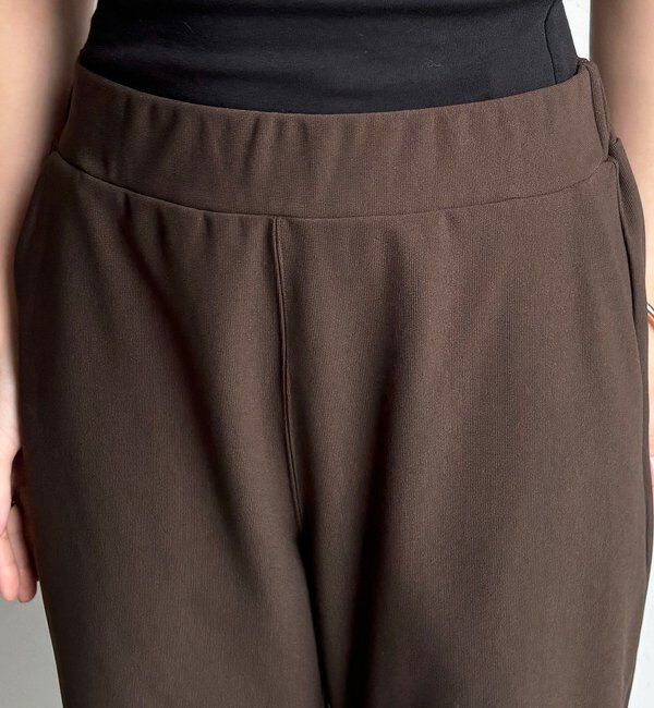  「裏起毛セミフレアイージーパンツ」|チノ|