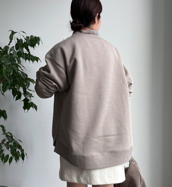  「【WEB限定】裏起毛ヘムラインロゴトップス」|Tシャツ・カットソー|