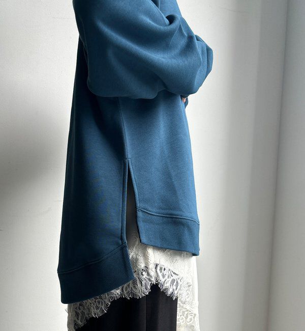  「【WEB限定】裏起毛ヘムラインロゴトップス」|Tシャツ・カットソー|