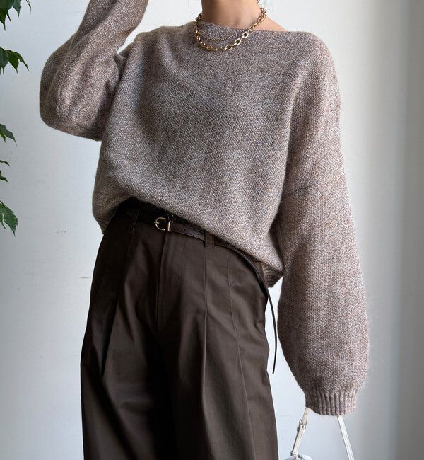  「モヘヤメランジプルオーバー」|ニット・セーター|