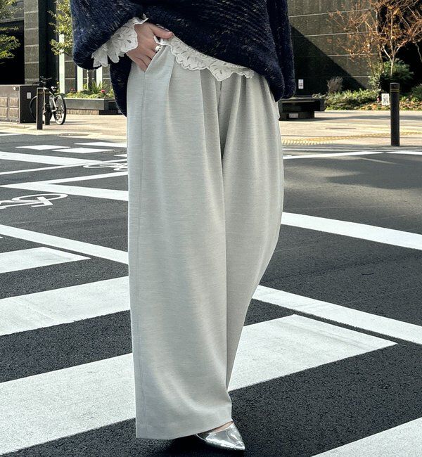  「ウォームタックワイドパンツ」|チノ|