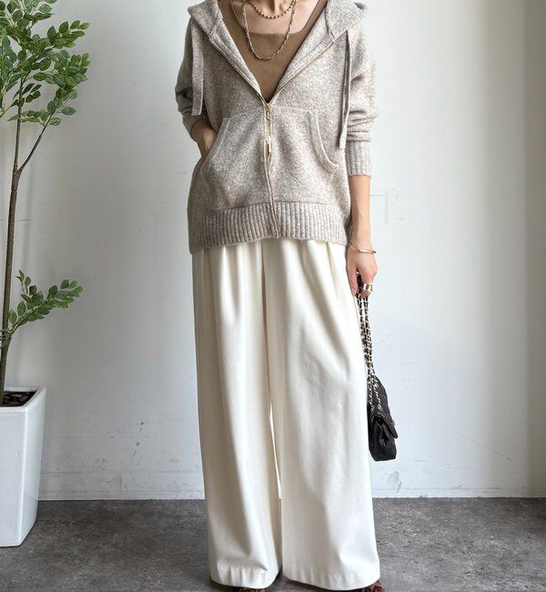  「ホイップヤーンジップフーディー」|カーディガン|