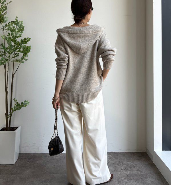  「ホイップヤーンジップフーディー」|カーディガン|